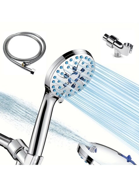High Pressure Handheld Shower Head 7 Modes With Shower Head Holder, Adjustable Shower Head With 1.5m Hose