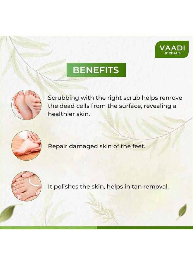 VAADI HERBALS Foot Scrub With Fenugreek And Lemongrass Oil 110G  - Image 4