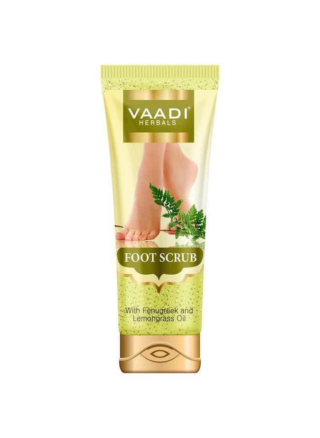 VAADI HERBALS Foot Scrub With Fenugreek And Lemongrass Oil 110G  - Image 2