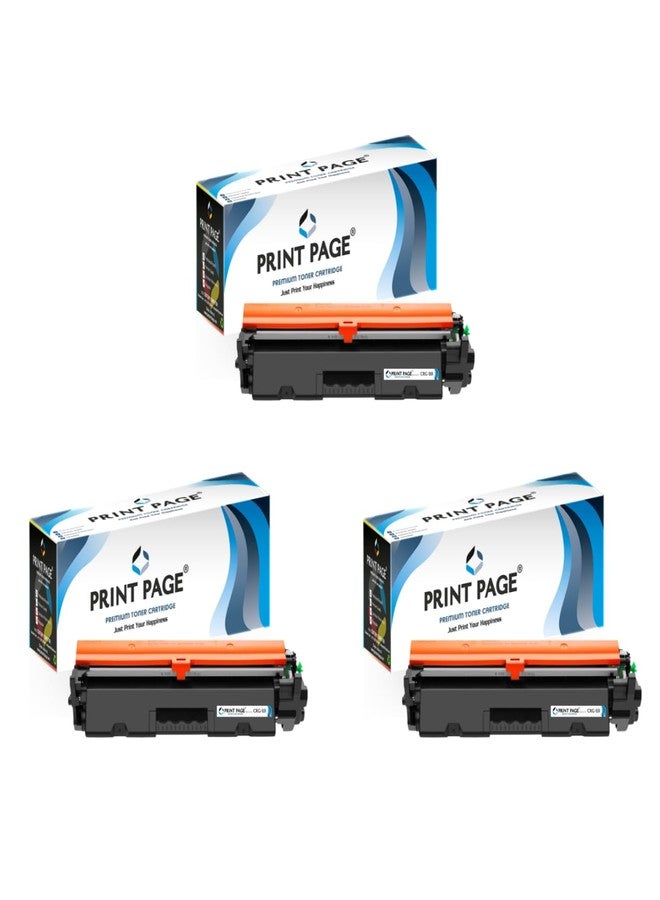 Print Page CRG 051 Toner Cartridge Compatible for Printers LBP160, LBP161Dn, LBP162Dw, MF261D, MF264Dw, MF266Dn, MF267Dw, MF269Dw (Set of 3) - Image 1