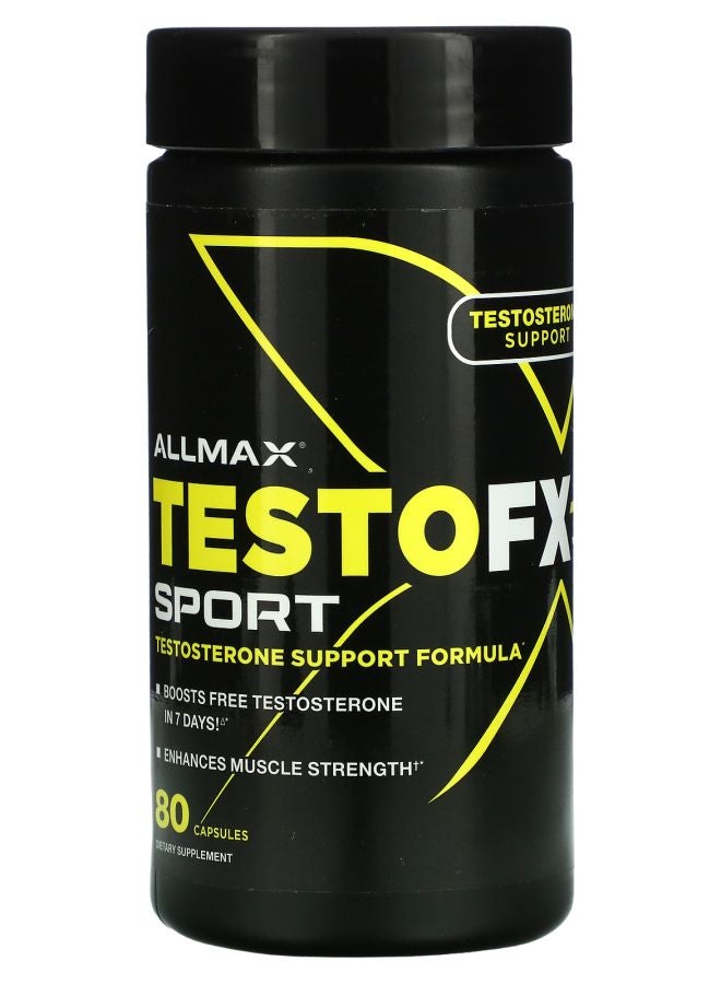 Allmax صيغة دعم التستوستيرون TestoFX Sport 80 كبسولة