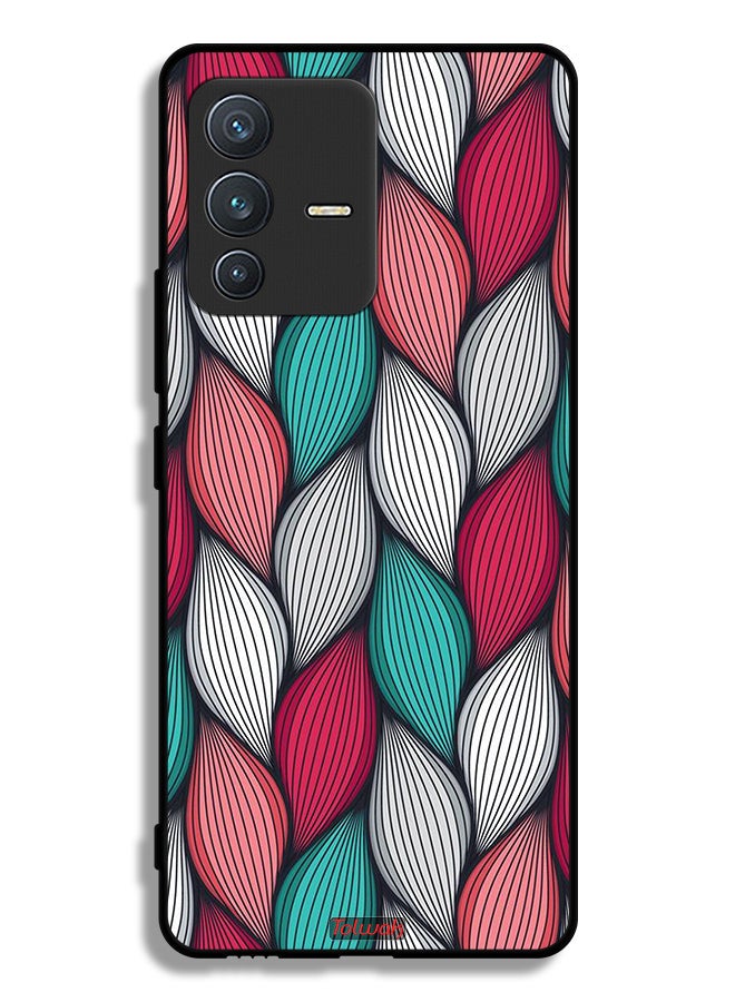 Tolwak Vivo S12 5G Protective Case Cover Feather Pattern - Image 1