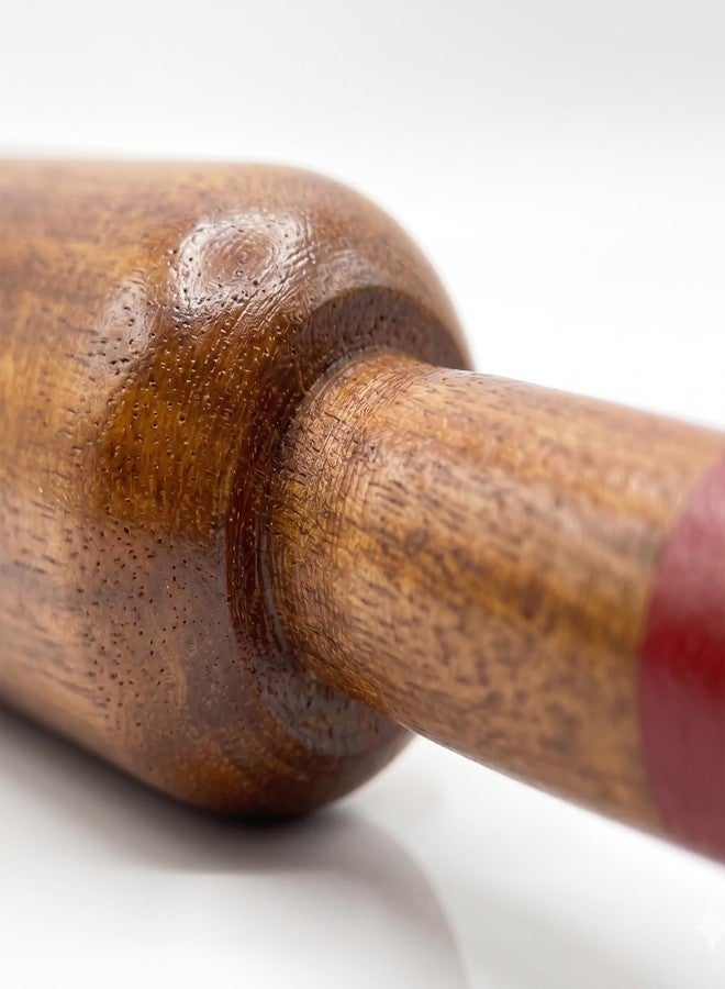 Aavya Fiber Wooden Belan for Kitchen | Premium Solid Wood Roti Rolling Pin | 15 * 1.80 Inches | No Chemical Polish | Handcrafted in India - Image 3