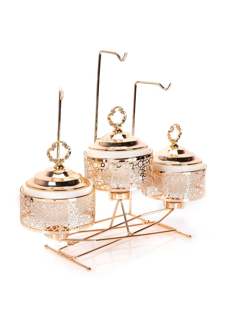 La Mesa 3 pieces Round Food Warmer Set  - Image 3