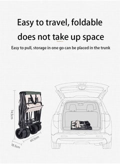Large Capacity Outdoor Camping Folding Trolley (Khaki Outside, Green Inside) - pzsku/Z5A078502C5409B4C29E9Z/45/_/1723102735/eb9d7520-90a8-43f1-add3-d56e2dabc29c