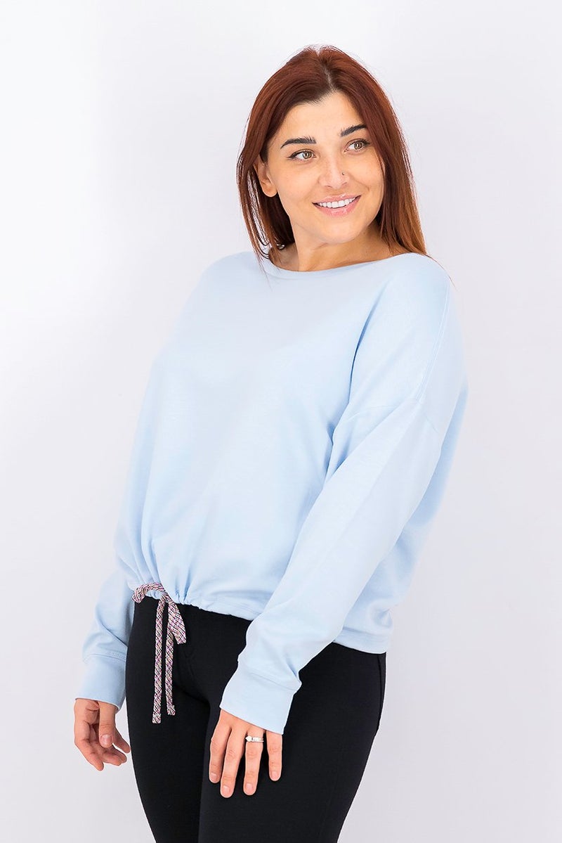 Tchibo Women Long Sleeve Sweatshirt, Sky Blue - Image 4
