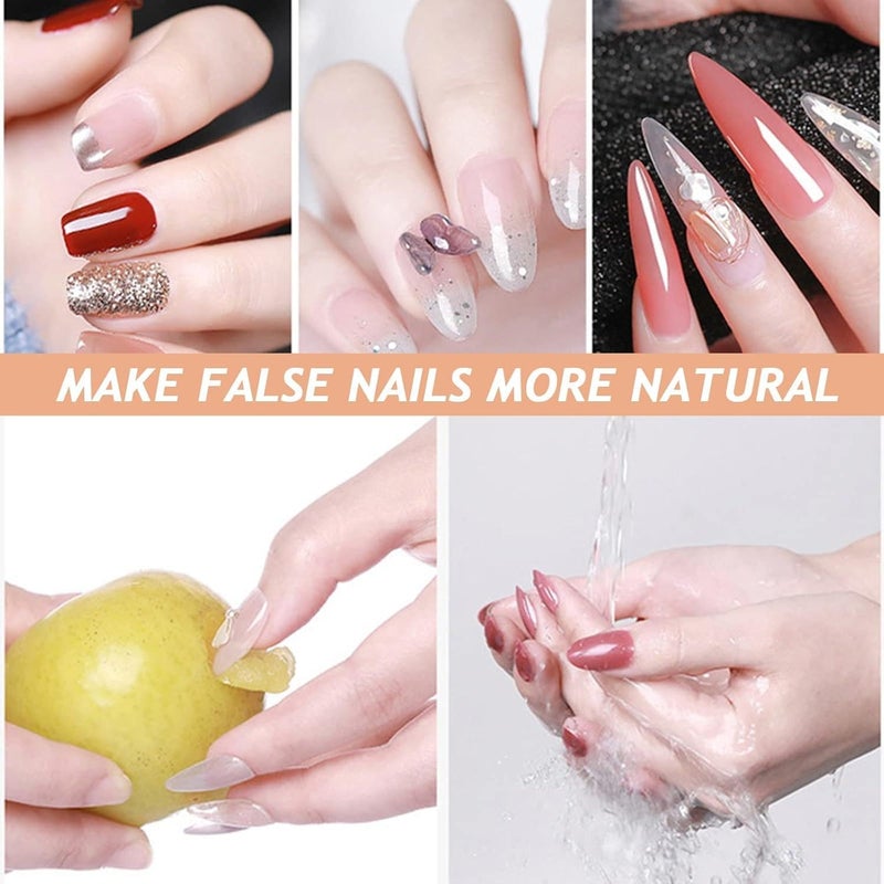 Nail Stickers - Waterproof breathable adhesive patches for artificial nails, perfect for DIY home manicure application, ensuring long-lasting hold and natural look for beautiful fingernails care. - Image 2