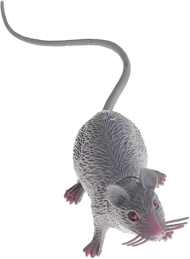 SelHeng Lifelike Fake Mouse Realistic Mice, Halloween Prank, Spooky Rat, Rubber Rat with Long Tail, Creepy April Fool's Day Decorations - Image 1