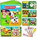 Quanquer Montessori Busy Book for Toddlers 13 Farm Animal Sensory Busy Board for 1 Year Old Boys and Girls Educational Travel Toy for Airplane Car Activities Birthday Christmas Toddler Gifts - Image 3
