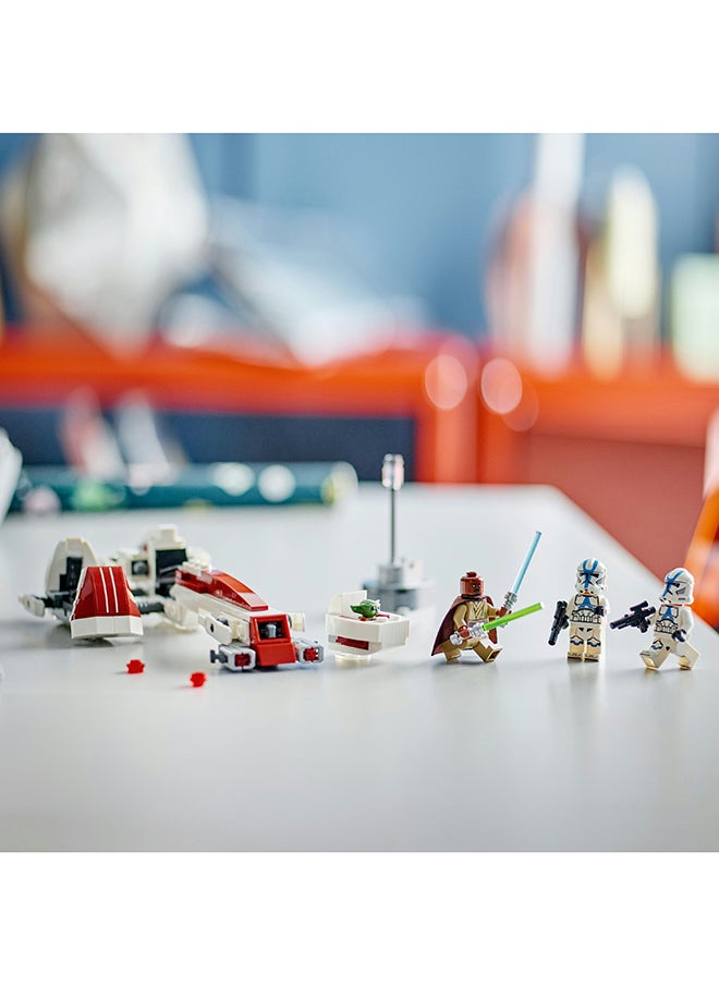 LEGO - 75378 Star Wars: The Mandalorian Barc Speeder Escape, Building Set For Kids, Buildable Toy Bike With Sidecar, Includes Kelleran Beq And Grogu, Gift For Boys, Girls And Fans Aged 8 Plus (221 Pieces) - Image 1