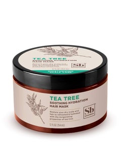Soapbox Soapbox Hair Mask, Tea Tree Deep Conditioner - Soothing Hydration for Dry, Damaged or Frizzy Hair (12oz) 