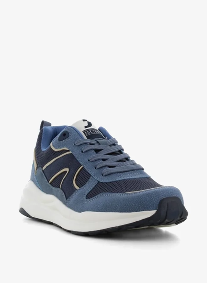SJ Men's Textured Lace-Up Low Top Sneakers