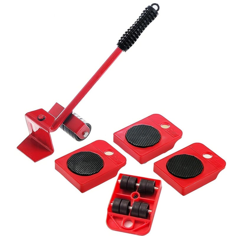 Home Stuffs HOME STUFFS Furniture Lifter Mover Tool Set Heavy Duty Furniture Lifter Mover Tool Set Furniture Moving Roller Wheel Set for Washing Machines FridgeSofa Wardrobes Adjustable Height  - Image 1