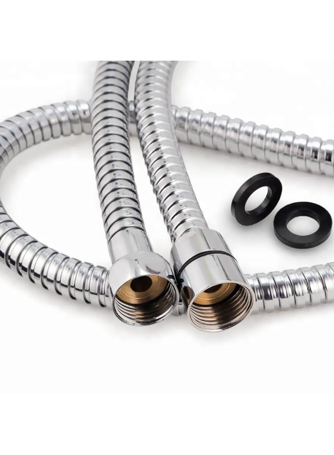 Euro Spring High-Quality Flexible Stainless Steel Shower Hose - Made in Italy, Durable & Leak-Proof (EP-150) - Image 1