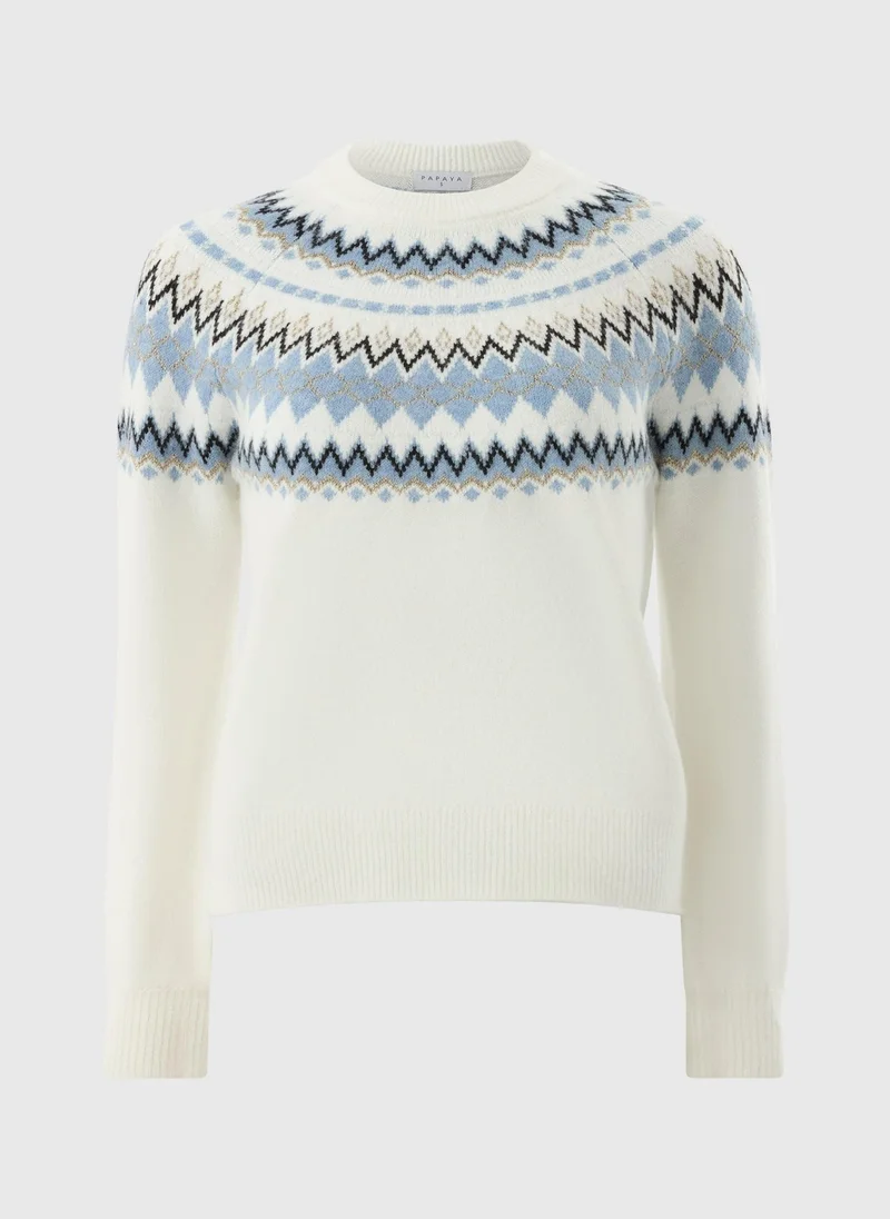 Matalan Cream Fairisle Jumper