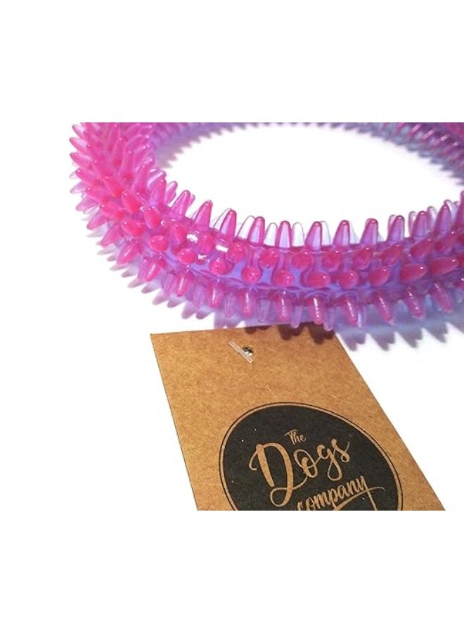 شركة الكلاب لعبة مضغ حلقية أسنان مطاطية للجراء من شركة دوغز، 6 بوصات، قد يختلف اللون - Image 1