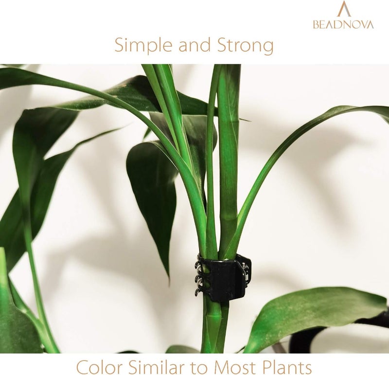 BEADNOVA Plant Clips 50Pcs Large Orchid Clips for Orchid Support Plant Support Flower Vine 2cm 50PCS - Image 4