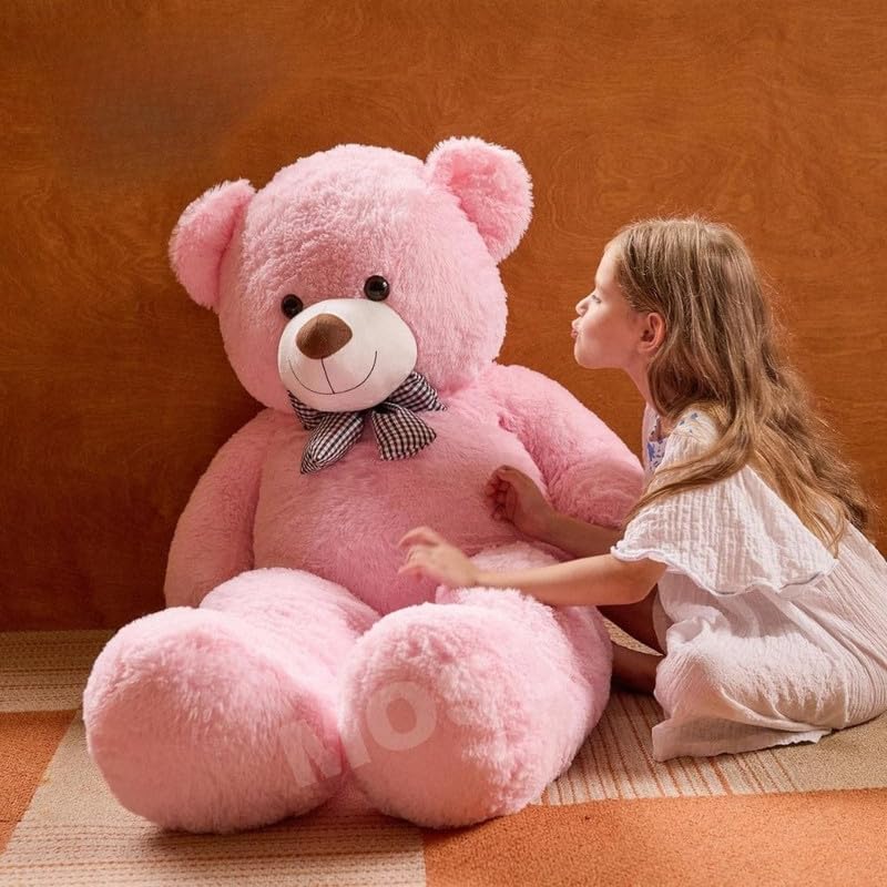 MOSU Giant Teddy Bear 6 Feet Big Pink Stuffed Animal Stuffed Bears, Valentines Teddy Bear Gift for Women Girlfriend Boyfriend, Soft Lifesize Bear Plush for Girl Boy, Plush Gift for Kids (6 Feet) - Image 2
