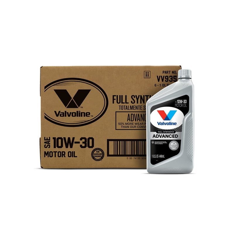 Valvoline Advanced Full Synthetic SAE 10W-30 Motor Oil 1 QT, Case of 6 - Image 2