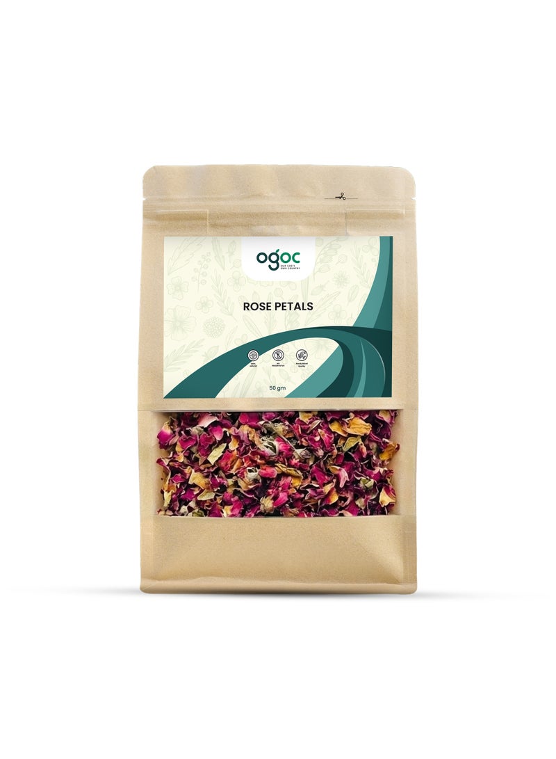 OGOC Premium Dried Rose Petals Natural Fragrant Floral Potpourri for Home Decor, Aromatherapy, Bath & DIY Crafts - Image 1