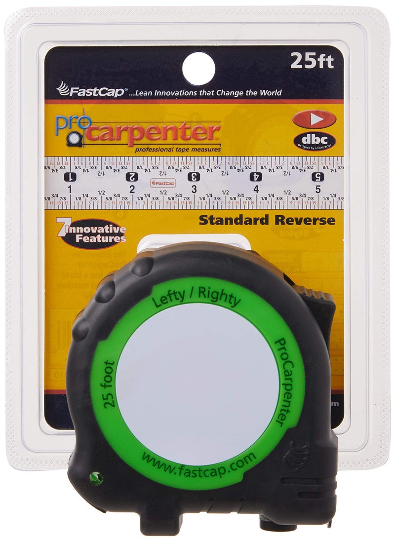 Fastcap PSSR-25 25-Foot ProCarpenter Lefty/Righty Standard Measuring Tape - Image 2