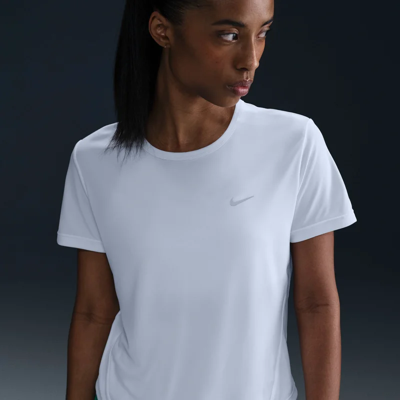 Nike White Women's Tiempo Dri-FIT Running Top for Women | Best Price UAE