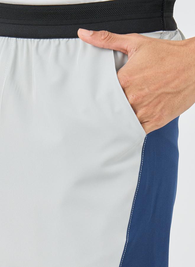 ستايلي اكتيف شورت ستايلي بألوان متداخلة بقصة عادية بطول  بوصة - Image 3