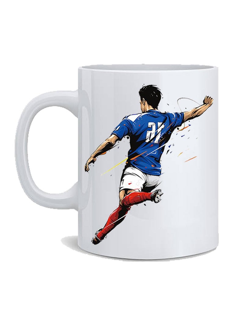 Service Zone Digital Art Personalized Printed Mug Football Player Design - Image 2