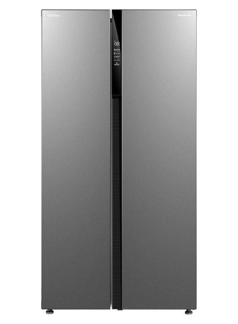 Panasonic Side By Side Refrigerator 11.8Cu.ft, Freezer 6.2Cu.ft, Inverter 335 L NR-BS703MSSA Stainless Steel - Image 1