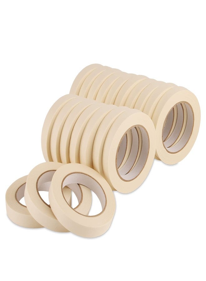 Lichamp Masking Tape 3/4 inch, 20 Pack General Purpose Masking Tape Bulk Multipack for Basic Use, 3/4 inch x 55 Yards x 20 Rolls (1100 Total Yards) - Image 1