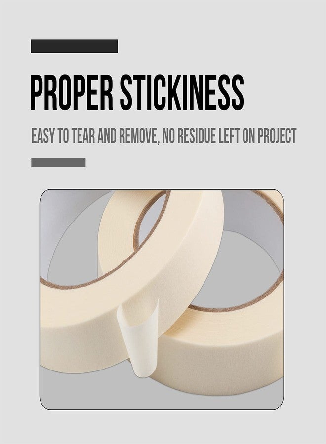 Lichamp Masking Tape 3/4 inch, 20 Pack General Purpose Masking Tape Bulk Multipack for Basic Use, 3/4 inch x 55 Yards x 20 Rolls (1100 Total Yards) - Image 4