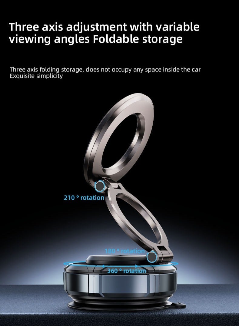 general Magnetic Car Phone Holder, Suction Cup Mount, Multi-Angle Rotation, Includes Mirror Stickers, Magnetic Sheets, and Hex Wrench for Easy Installation - Image 5