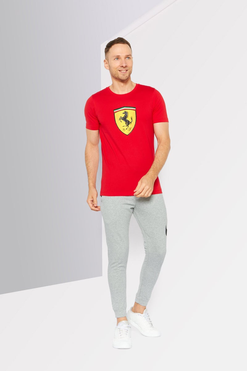 Puma x Scuderia Ferrari Men Sportswear Fit Short Sleeve Outdoor T Shirt, Red - Image 2