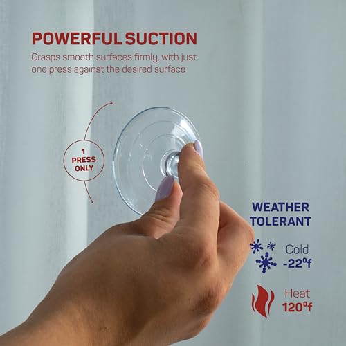 SEWANTA All-Purpose Suction Cup Hooks [10PK Combo Set] Powerful Window Suction Cups with Hooks Use to Hang On Glass, Windows, Doors, Mirrors, Tiles. Set Includes: 2 Large, 4 Medium, 4 Small - Image 5