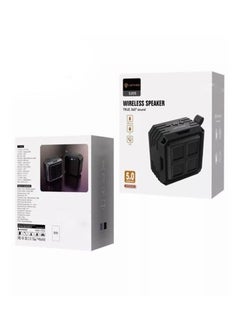 Lenyes Simple portable wireless Bluetooth stereo speaker, Lenyes S205 Waterproof HiFi Bass Wireless Bluetooth Speaker, supports hands-free/Micro SD Card (Color : Black)  - Image 2