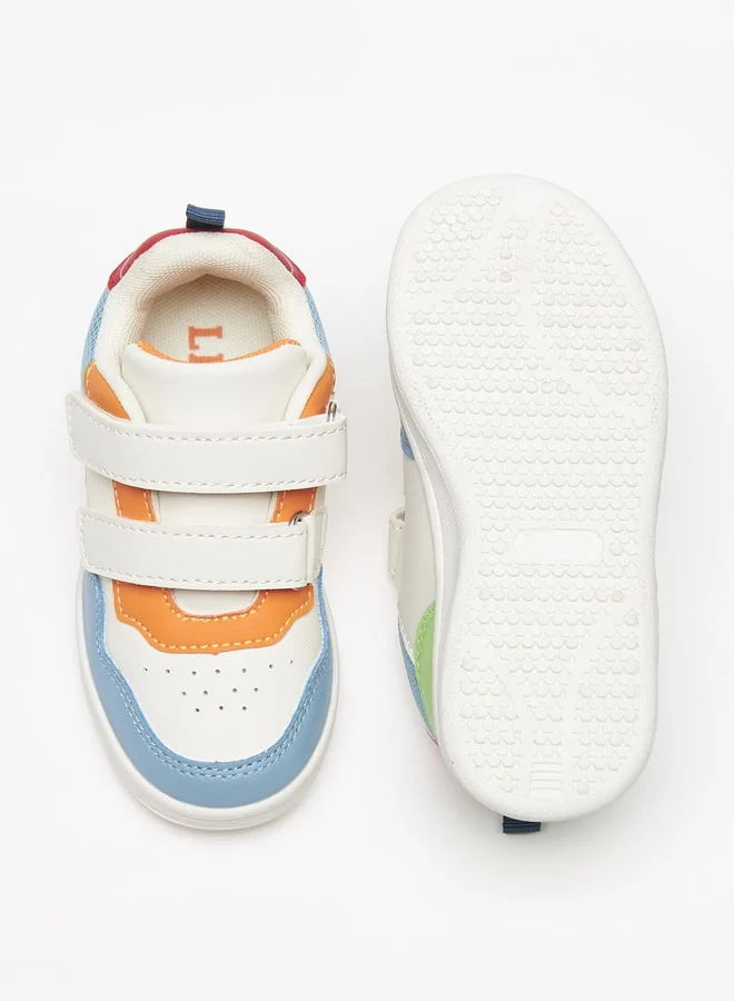 LBL Boys'S Textured Casual Sneakers With Hook And Loop Closure