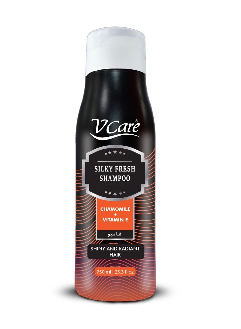 Vcare Shampoo - 750ml Gentle & Nourishing Formula | Chamomile & Vitamin E Extract | Enhances Shine, Promotes Healthy Hair - Image 1