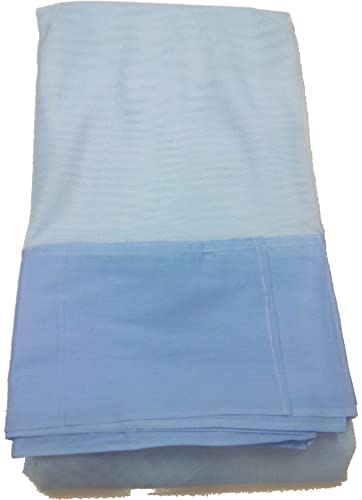 ANS Mosquito Net Polycotton with Same Color Cotton Border, Highly Durable Hanging Net, Sky Blue, 6.5 x 10 ft Extra Large Bed, Free Airflow Design for Comfortable & Safe Sleep - Image 3