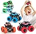 LONANDY Monster Truck Toys for Boys Age 47 Friction Powered Car Toys for Kids Toddlers 3 4 5 6 Years Push and Go Toy Cars Best Christmas Birthday Party Gift for Boys Girls 4 Pack - Image 3