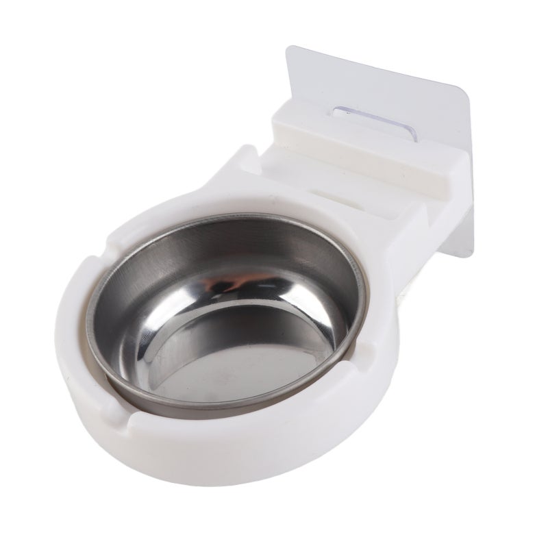 Wall Mounted Ashtray With Storage Holder 304 Stainless Steel Punch Free Adhesive Installation - Durable Easy Clean Ashtray for Bathroom Outdoor - Image 1