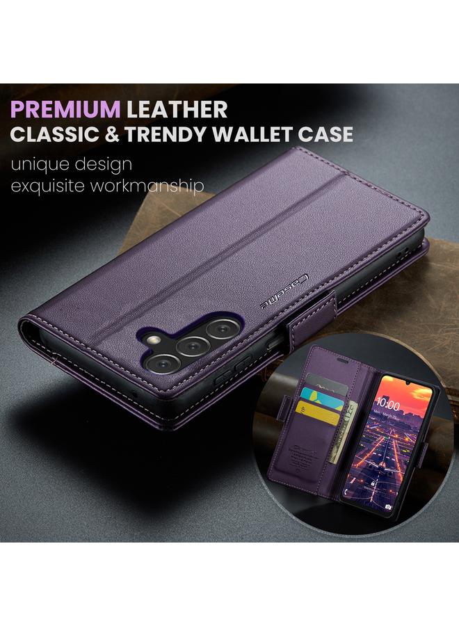 CaseMe Case For Samsung Galaxy A16 5G 023 Butterfly Buckle Litchi Texture RFID Anti-theft Leather Phone Case - Image 5