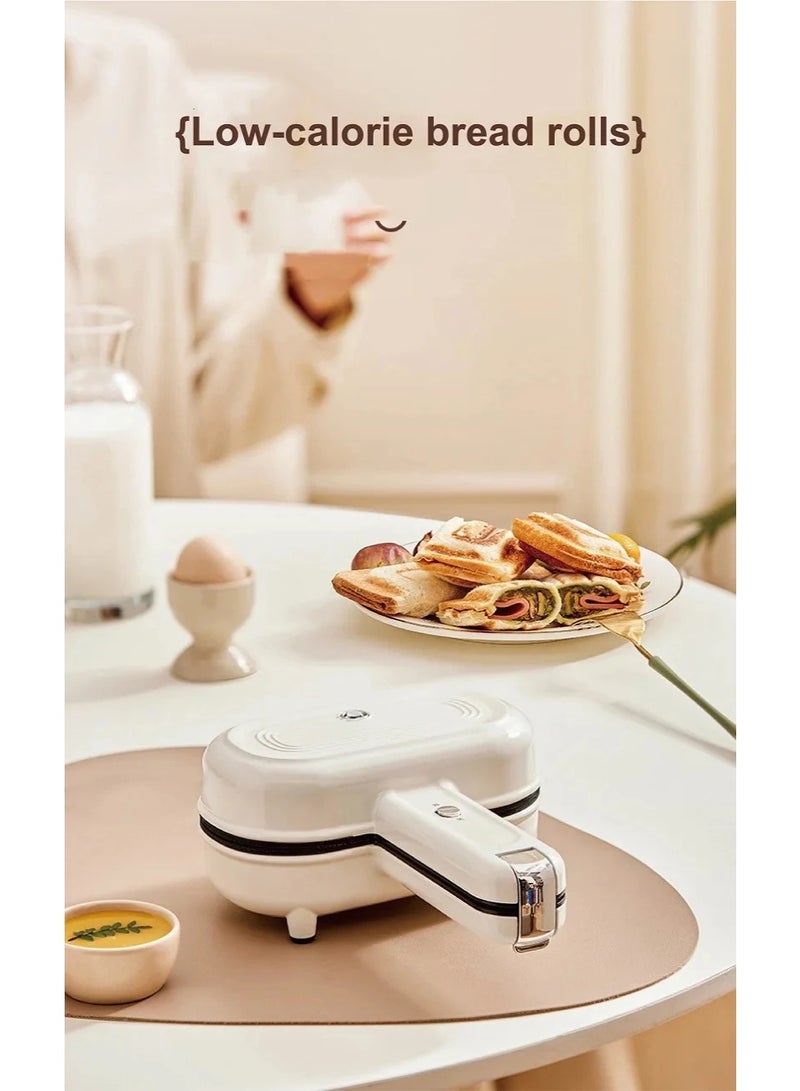 أفس صانعة سندويشات ومحمصة خبز فاخرة بقوة 700 واط، لون أبيض، تحكم تلقائي في درجة الحرارة، مؤشر LED ذكي، طلاء مانع للالتصاق - Image 5
