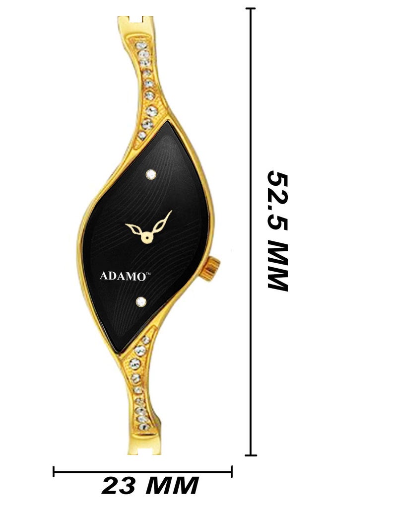 ADAMO Analog Black Dial Women's Watch -9710YM02 - Image 3
