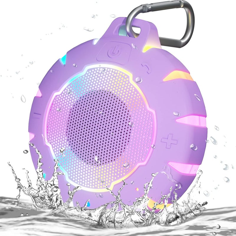 HEYSONG High Waterproof Bluetooth Altabluetooth, IPX7 Mini Alta Shower with High Definition Sound, LED Light, Floating, Lightweight Portable Speakers for Travel, Pool, Beach, Kayak - Image 1