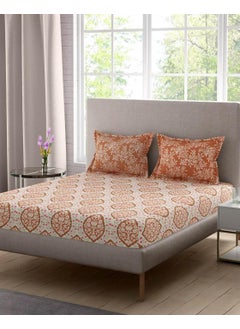 Portico New York Portico New York Sparkle Printed Double Bedsheet with 2pc Pillow Cover(224x254CM)  - Image 1