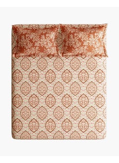 Portico New York Portico New York Sparkle Printed Double Bedsheet with 2pc Pillow Cover(224x254CM)  - Image 3