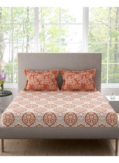 Portico New York Portico New York Sparkle Printed Double Bedsheet with 2pc Pillow Cover(224x254CM)  - Image 2