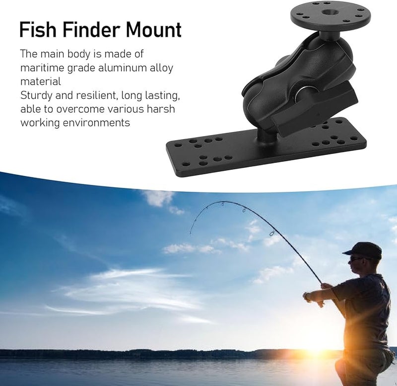Aluminum Fish Finder Mount Wide Compatibility 360 Degree Rotation for GPSMAP Plus ECHOMAP - Image 4