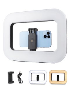 LED Video Rig with Ring Light – Handheld Stabilizer for Camera & Smartphone, 8000mAh Battery & Power Bank, Adjustable Light for Vlogging, TikTok, YouTube, Instagram, Snapchat, Makeup, Outdoor Shooting
