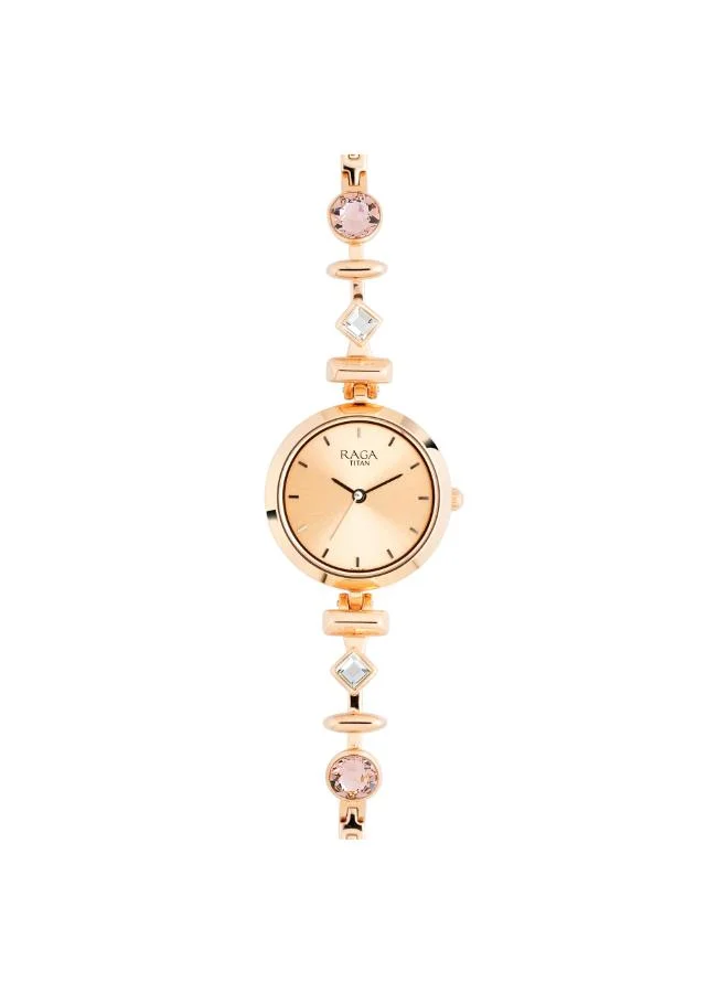 TITAN Women's Metal Analog Watch 2606WM06 - 28 mm